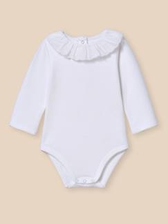 Bébé-Body-Body bébé col coquilles - coton biologique