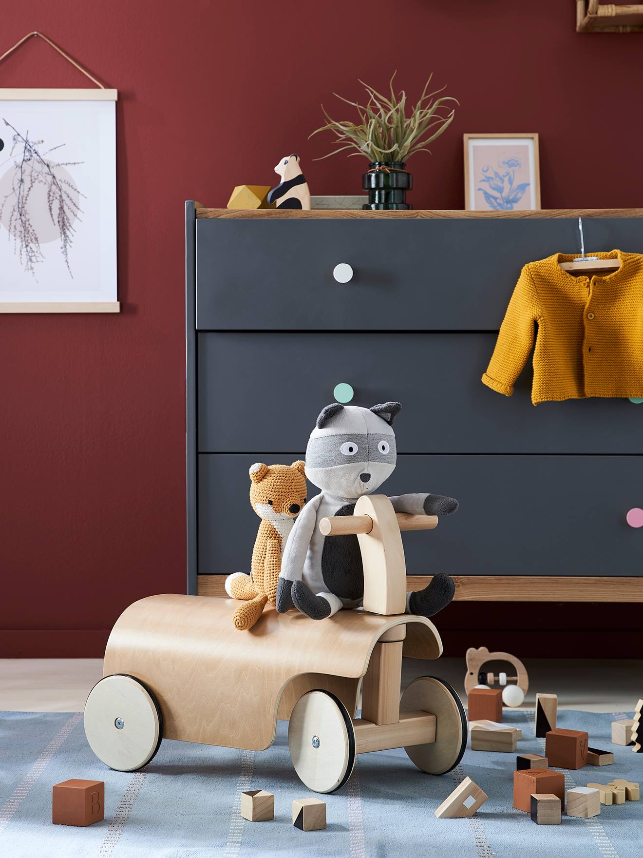 Porteur En Bois Fsc Beige Vertbaudet