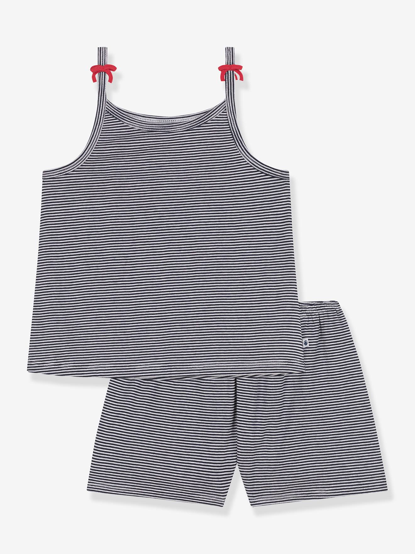 Ensemble pyjama bretelles Petit Bateau marine