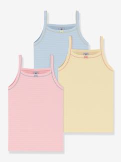 Lot de 3 débardeurs bretelles Petit Bateau  - vertbaudet enfant