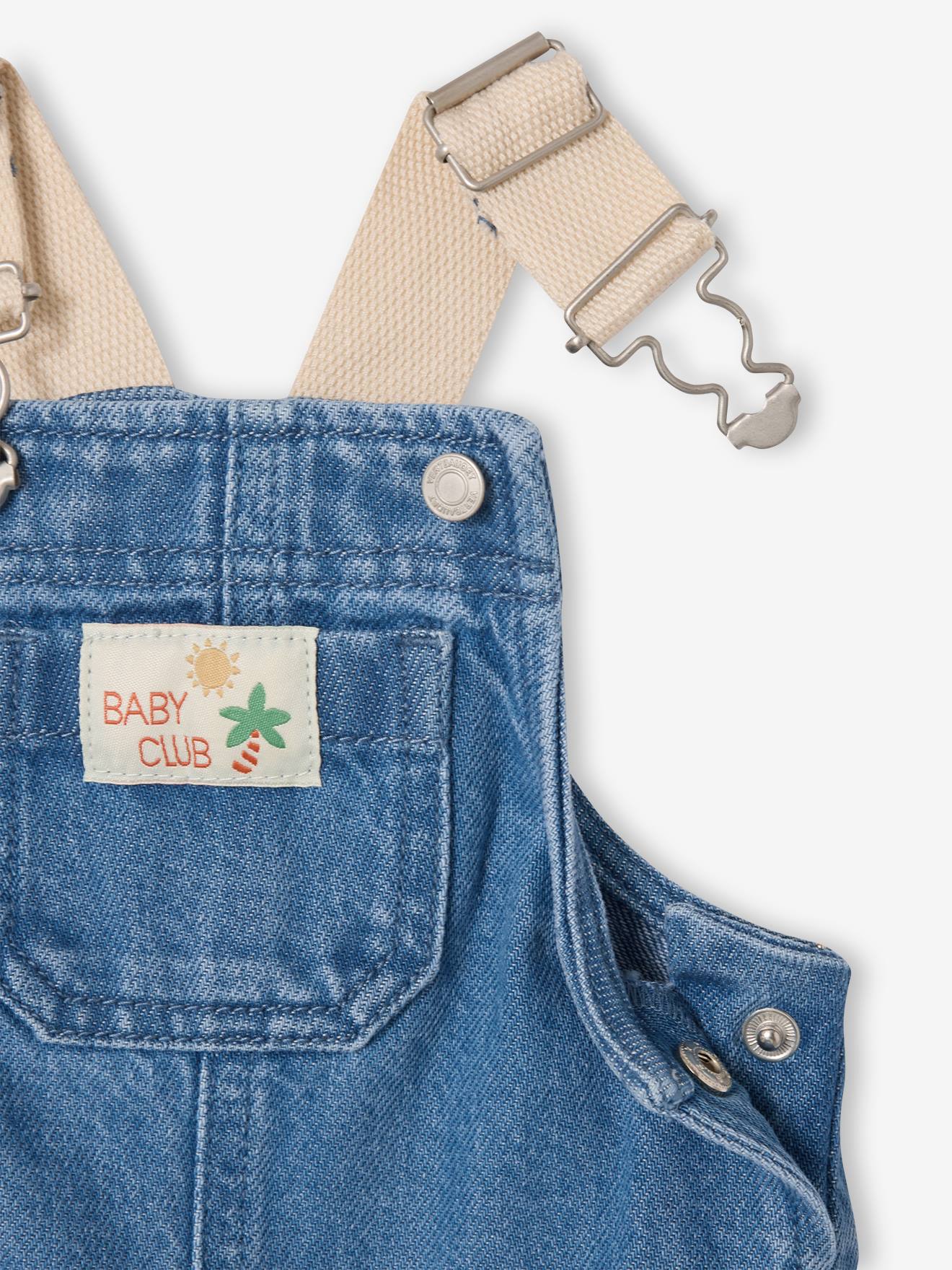 Ensemble salopette en velours + t-shirt + chaussettes pour poupon - marron, Jouet