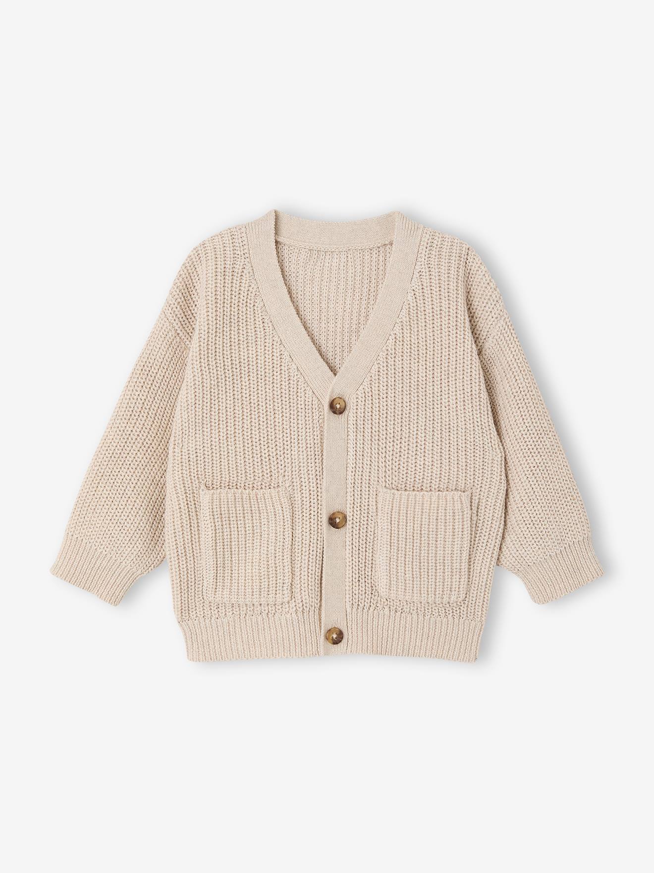 Gilet bb garon col V essentiel cru 11 €