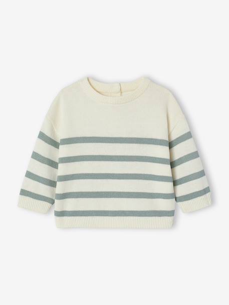 Bébé-Pull, gilet, sweat-Pull bébé rayé en tricot