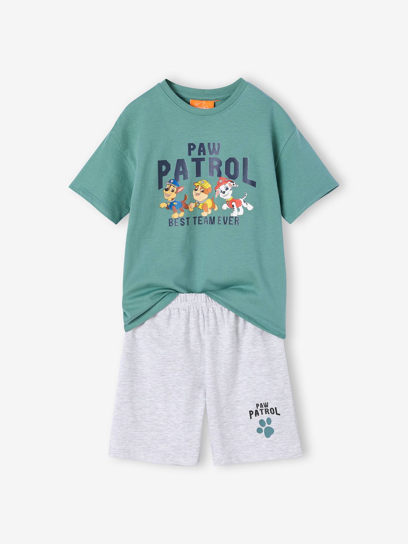 Pyjashort garçon Pat'Patrouille vert émeraude