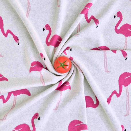 Couverture en coton bio gots Écru, dino+Écru, hippo+Écru, motifs bleu+Gris, champi+Gris, chatons+Gris, flammant rose+Gris, licorne+Multicolore, toucan+Rose, chat 34 - vertbaudet enfant 