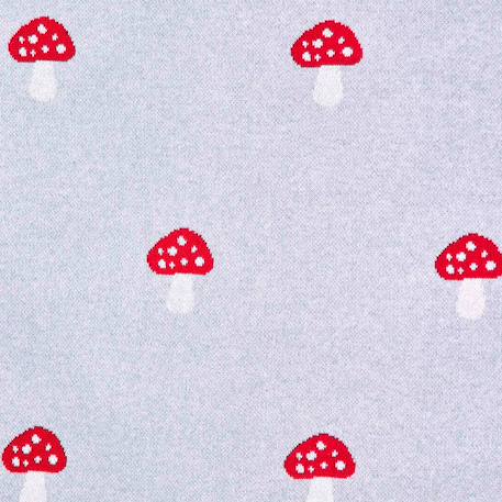 Couverture en coton bio gots Écru, dino+Écru, hippo+Écru, motifs bleu+Gris, champi+Gris, chatons+Gris, flammant rose+Gris, licorne+Multicolore, toucan+Rose, chat 23 - vertbaudet enfant 