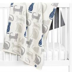 Puériculture-Chancelières, plaid-Plaid-Couverture en coton bio gots