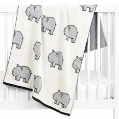Puériculture-Chancelières, plaid-Plaid-Couverture en coton bio gots