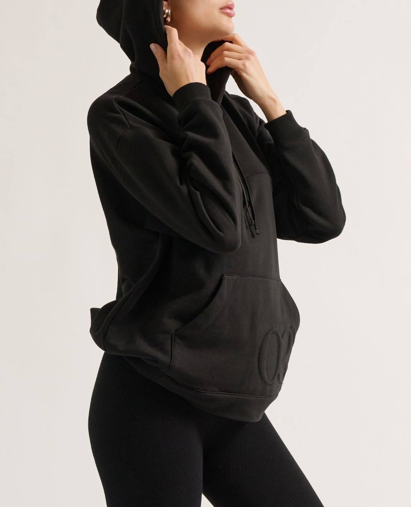 Hoodie de grossesse et allaitement boston noir