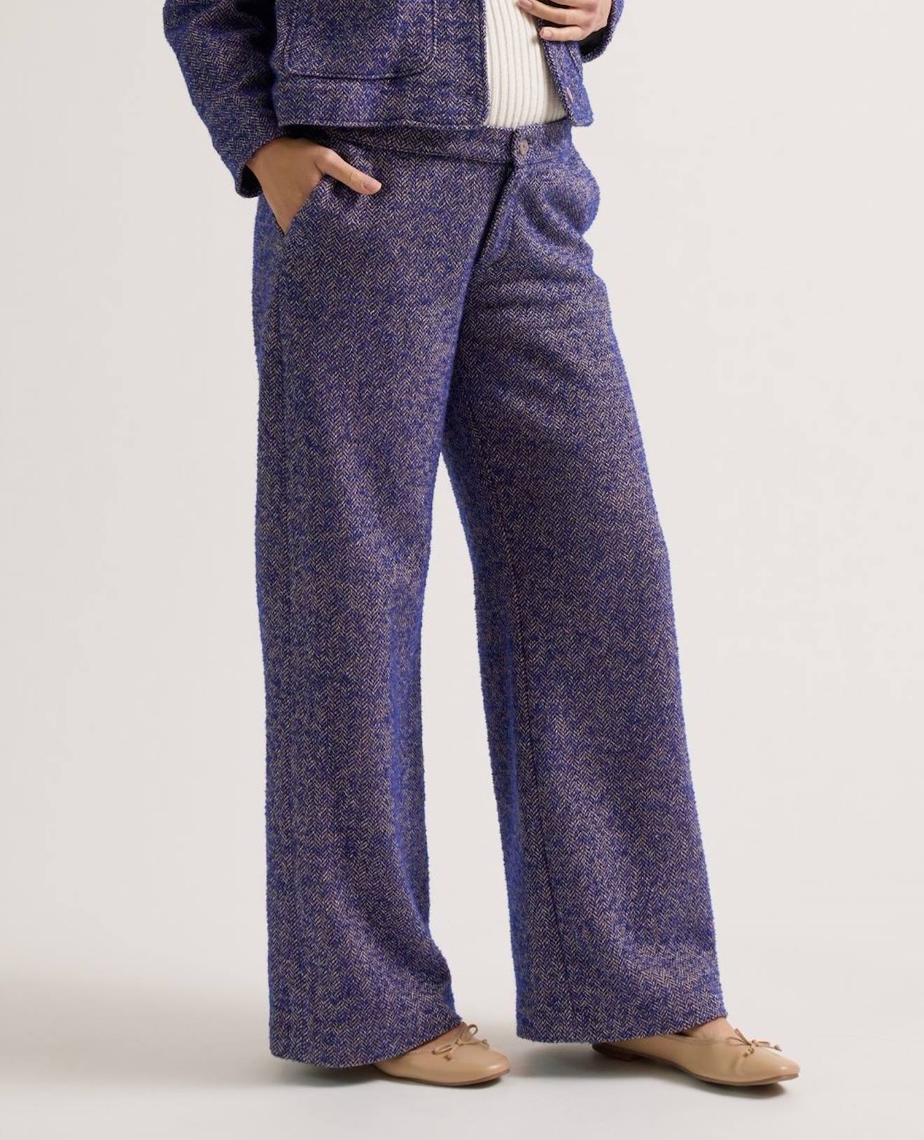 Pantalon Large De Maternité Kate Bleu