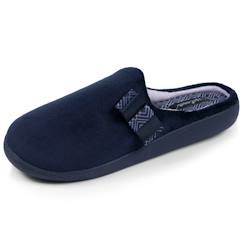 -Chaussons mules microvelours semelle ergonomique soutien voûte plantaire
