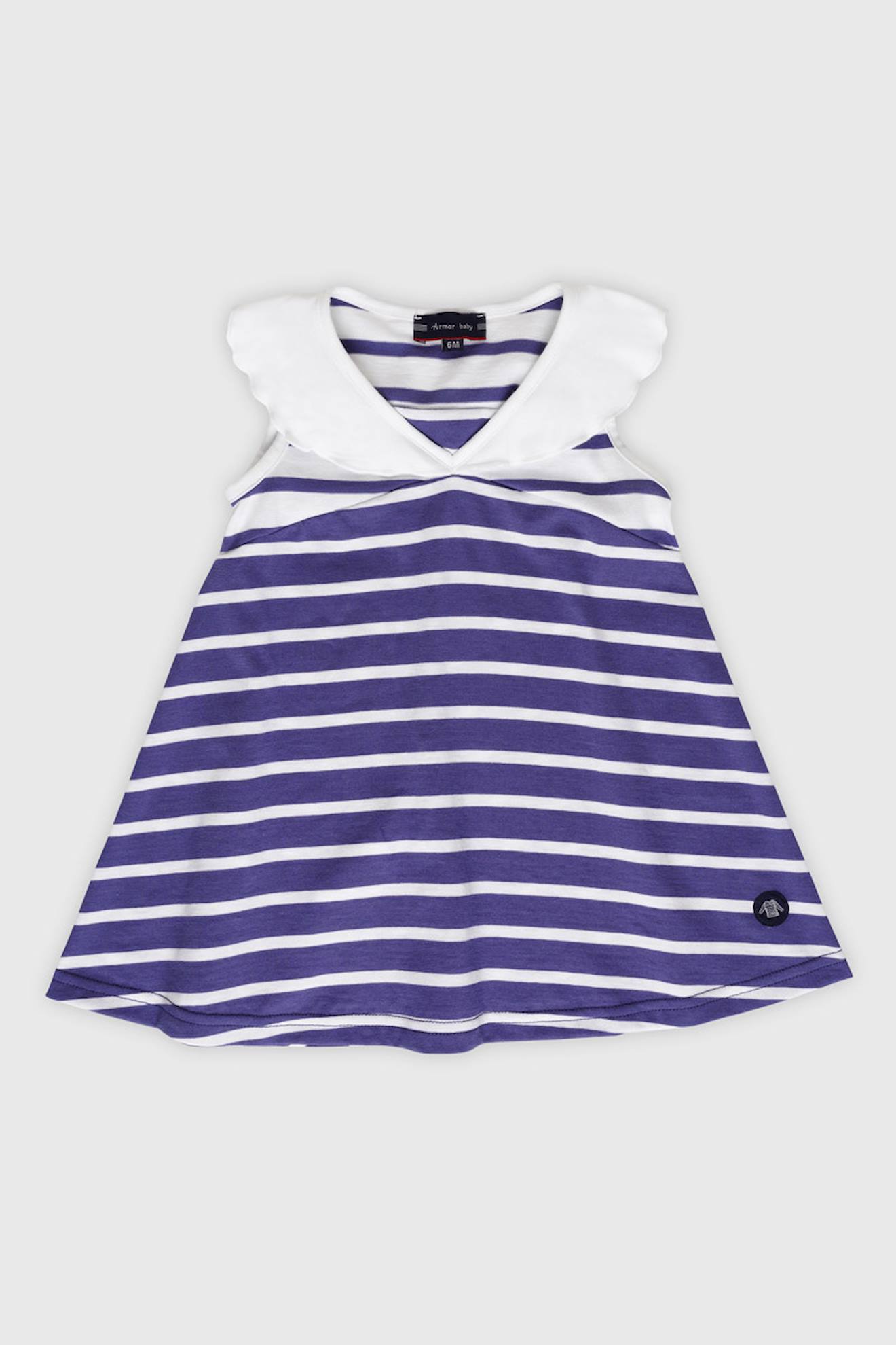 Robe Raye En Coton Lger Bb Skipperblanc 45 €