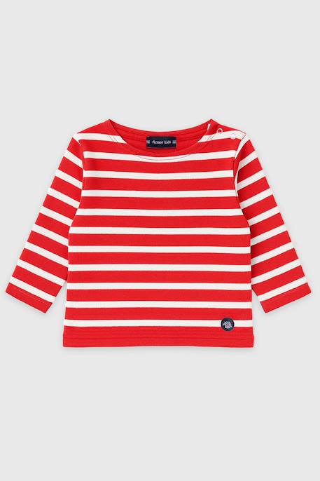 Bébé-Marinière en pur coton rustique bébé