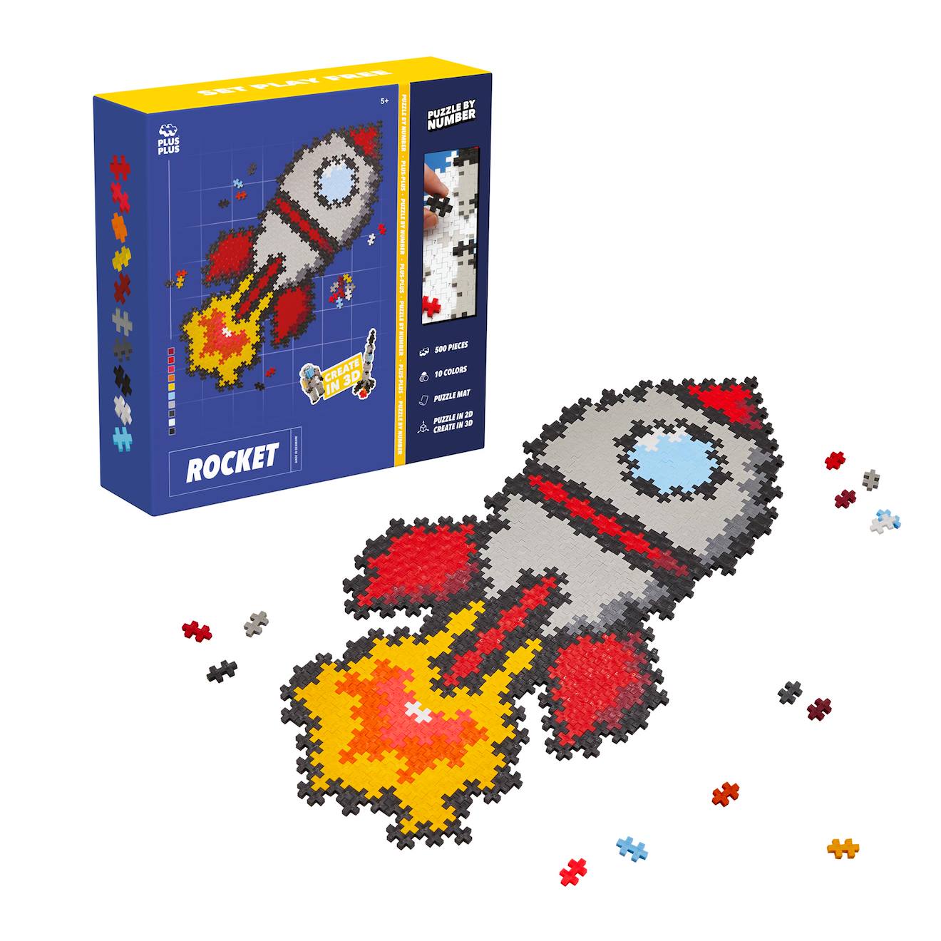Puzzle Fusée 500 Pcs Multicolore