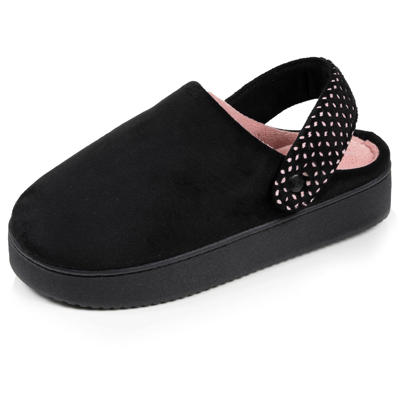 Chaussons Mules Sudine Plateforme De 35 Cm Confort Mousse Optimal Noir 25 €