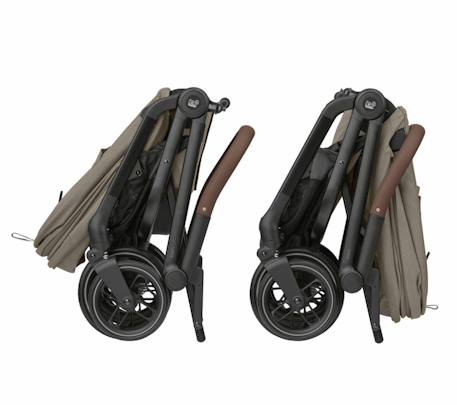Poussette ultra compacte leona2 Twillic black+Twillic graphite+Twillic green+Twillic truffle 22 - vertbaudet enfant 