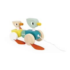 Jouet-Jouet à tirer en bois - canards à promener