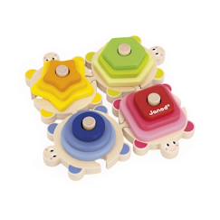 Jouet-Puzzles tortues des formes en bois