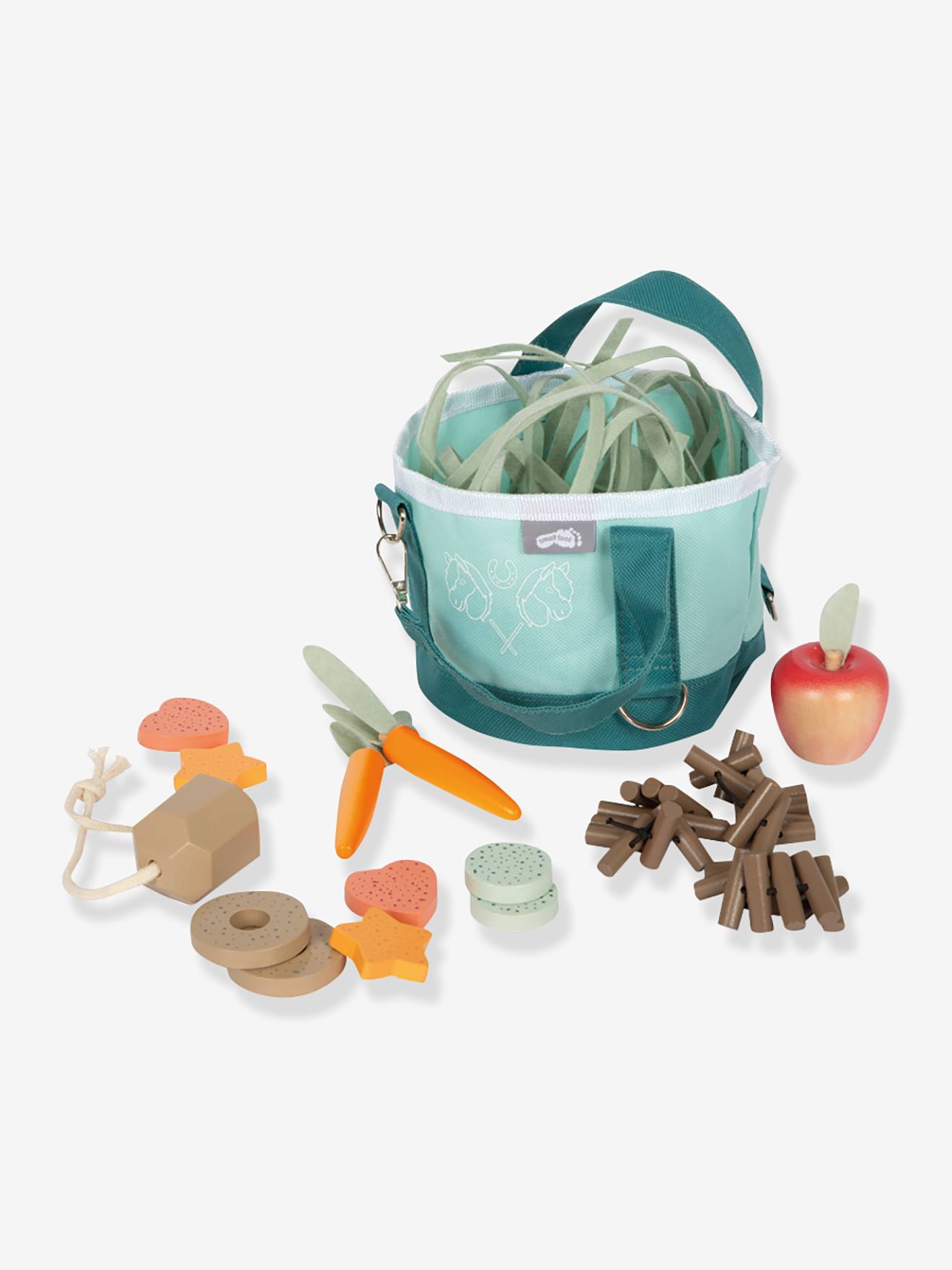 Set d aliments pour chevaux avec sac small foot® multicolore