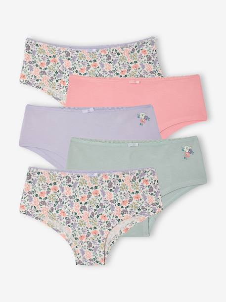 Lot de 5 shorties fille  - vertbaudet enfant