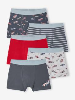 Lot 5 boxers voiture F1  - vertbaudet enfant