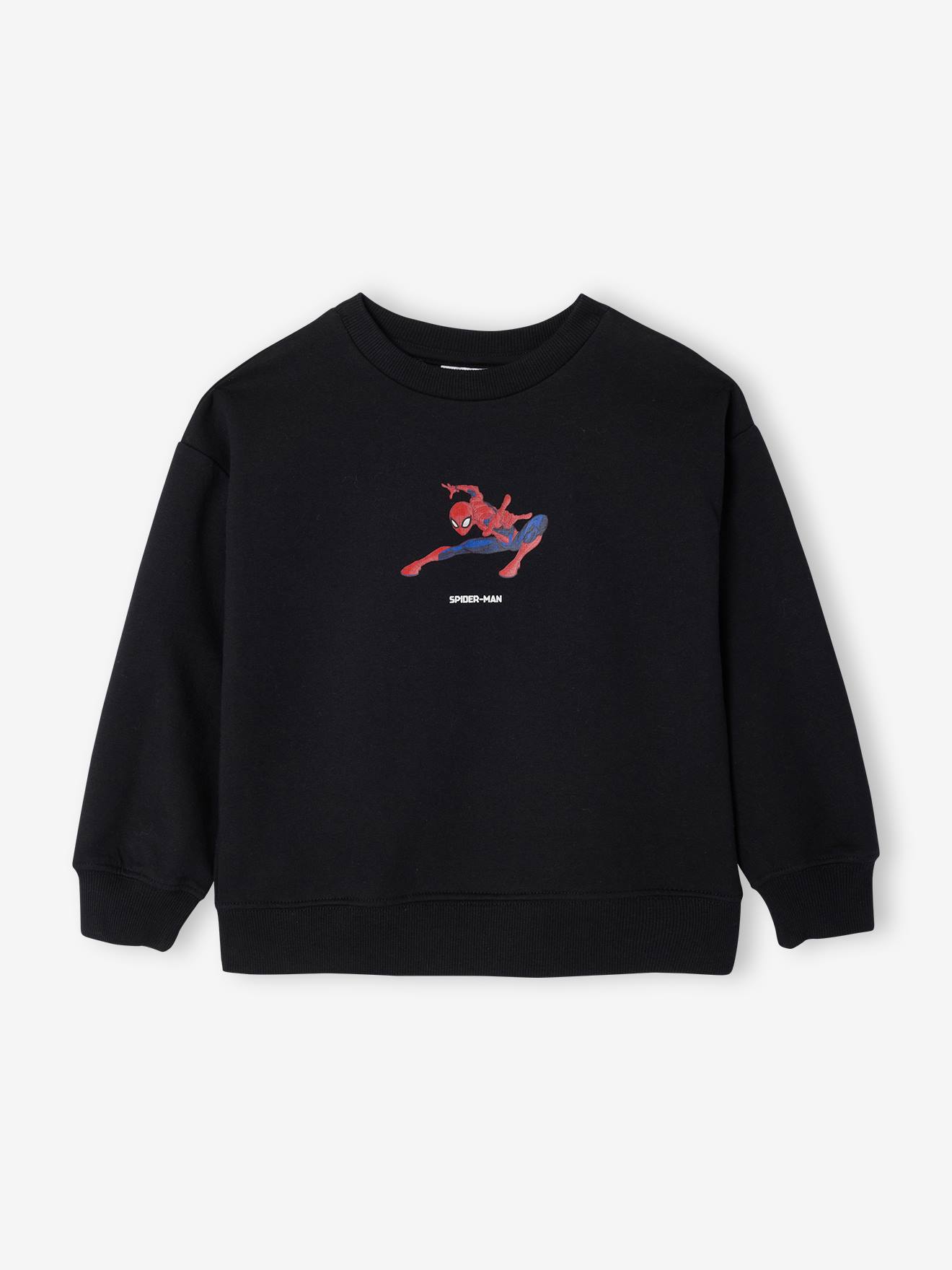 Sweat garçon Spiderman noir