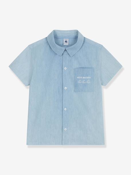 Garçon-Chemise-Chemise garçon chambray à manches courtes