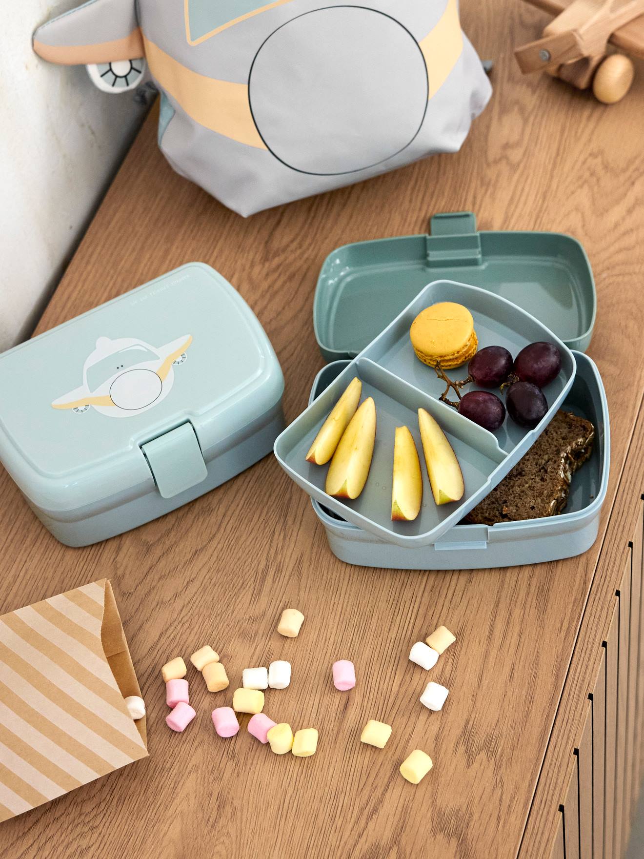 Boîte à goûter Tiny Outdoor LÄSSIG gris