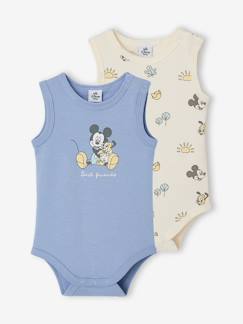 Lot de 2 bodies bébé garçon sans manches  - vertbaudet enfant