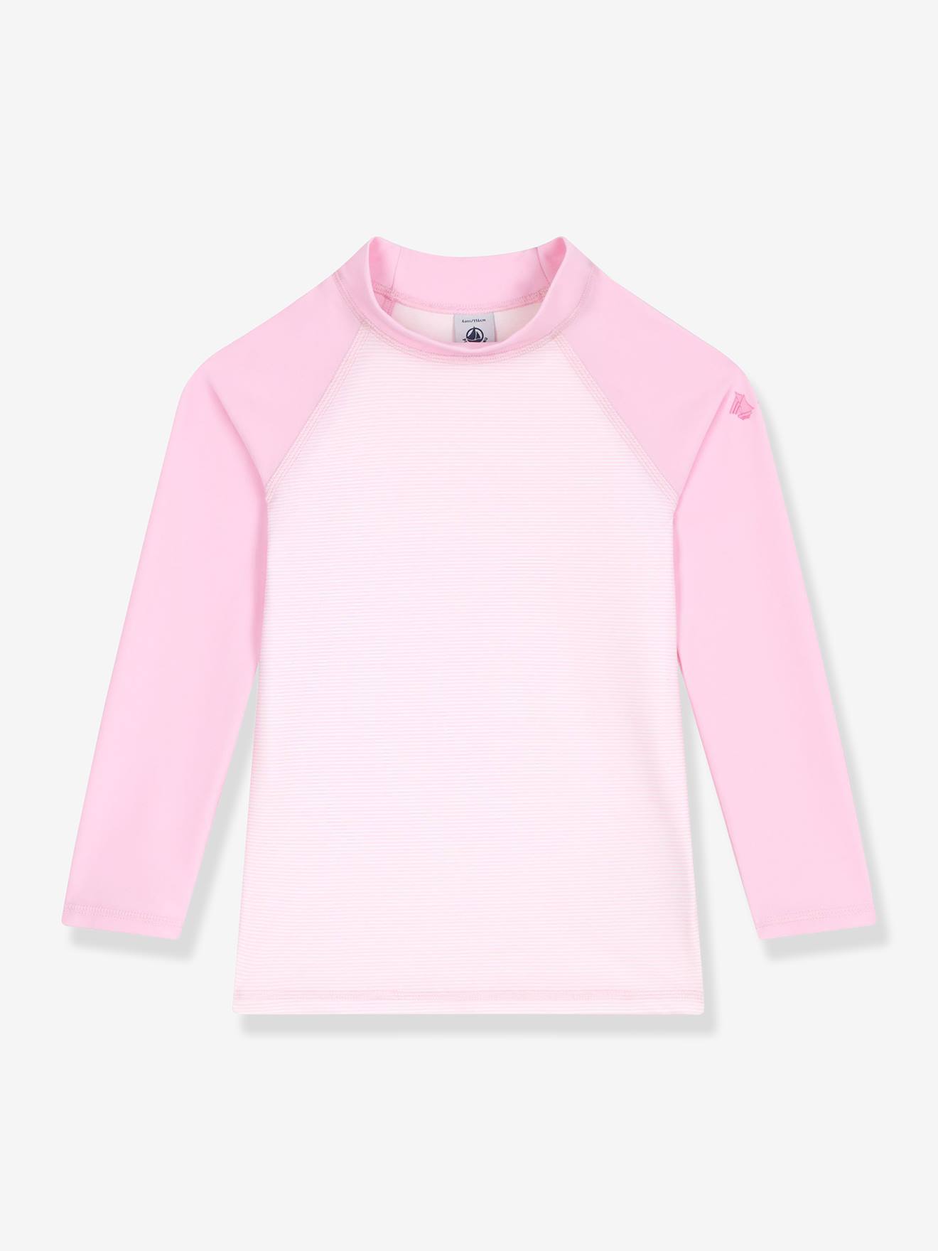 T-shirt de bain anti UV fille à manches longues rose