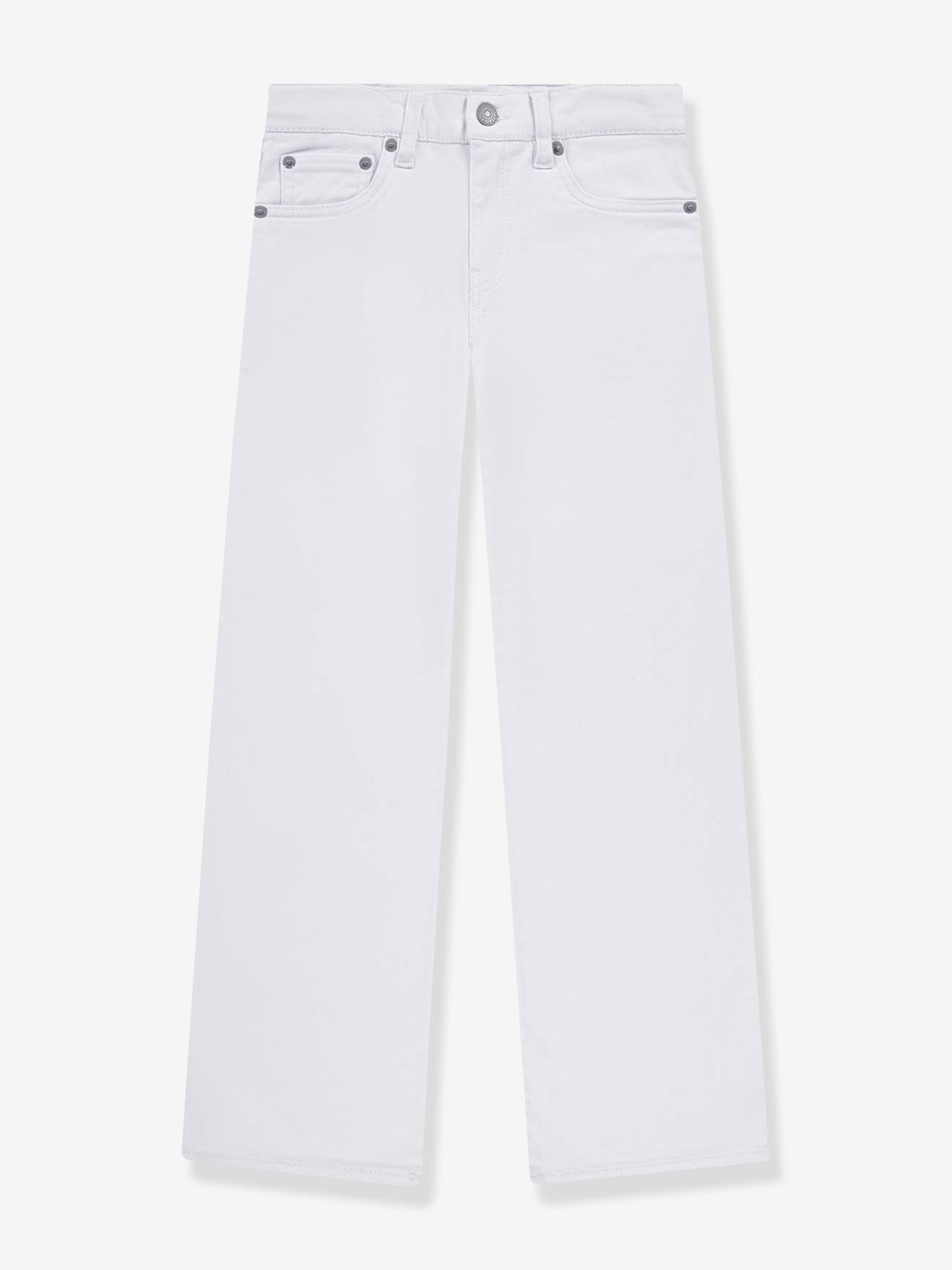 Jean large coupe droite Levi's blanc