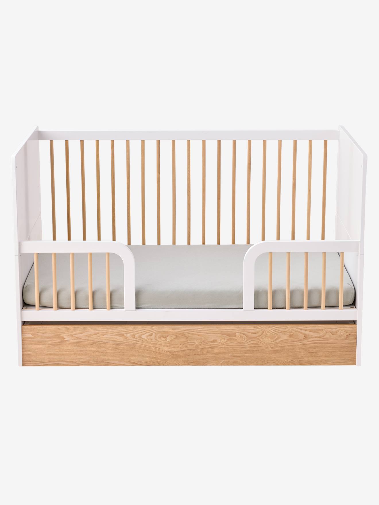 Lit bébé évolutif 70x140cm Eden blanc (Vertbaudet) - Image 2