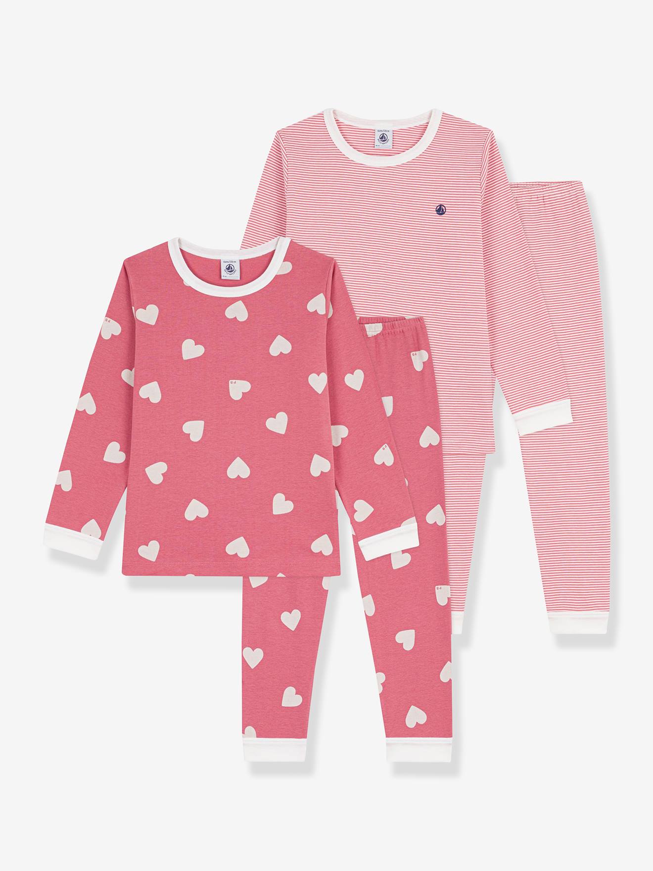 Lot de 2 pyjamas coton Petit Bateau blanc