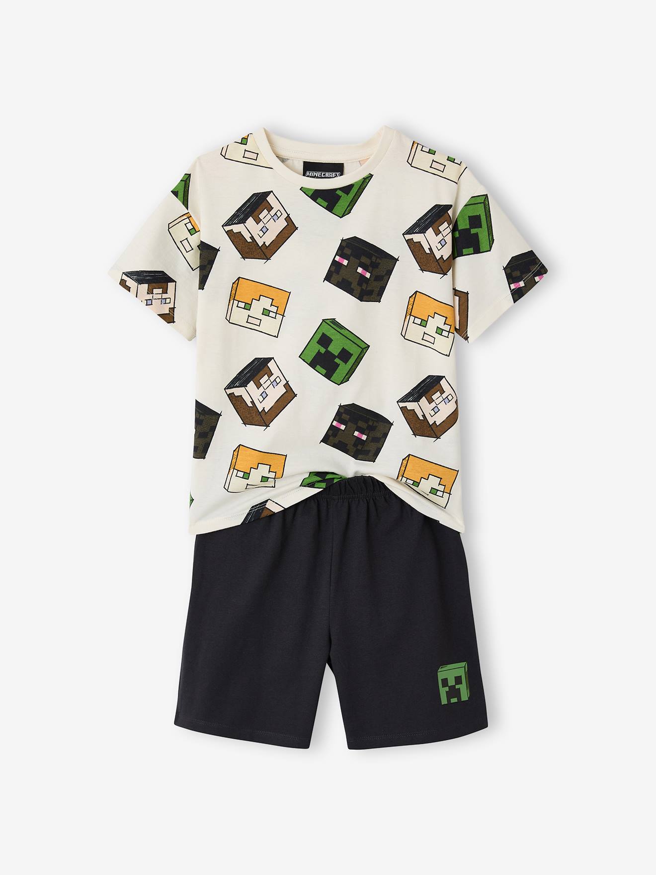 Ensemble pyjama garçon Minecraft anthracite