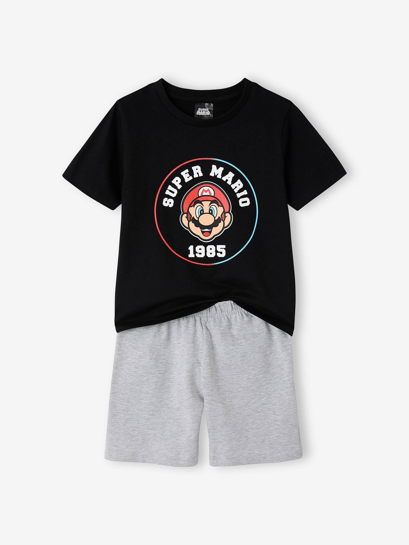 Pyjashort garçon Super Mario noir