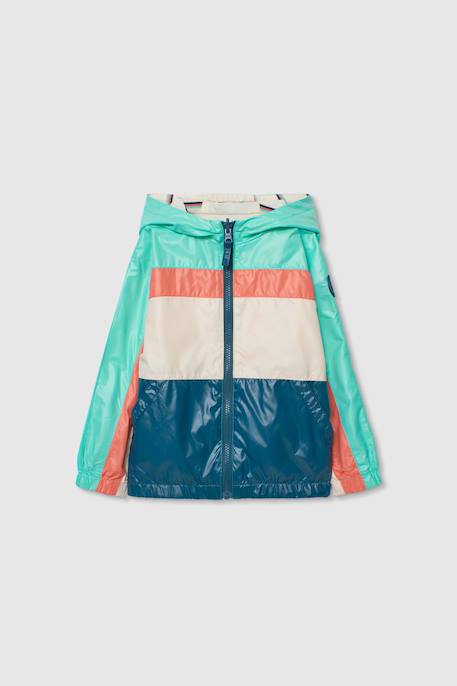 Garçon-Manteau-Blouson, parka-Parka réversible enfant tissu technique block
