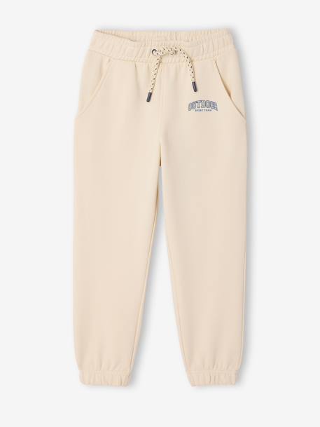 Garçon-Vêtements de sport-Jogging molleton taille ajustable