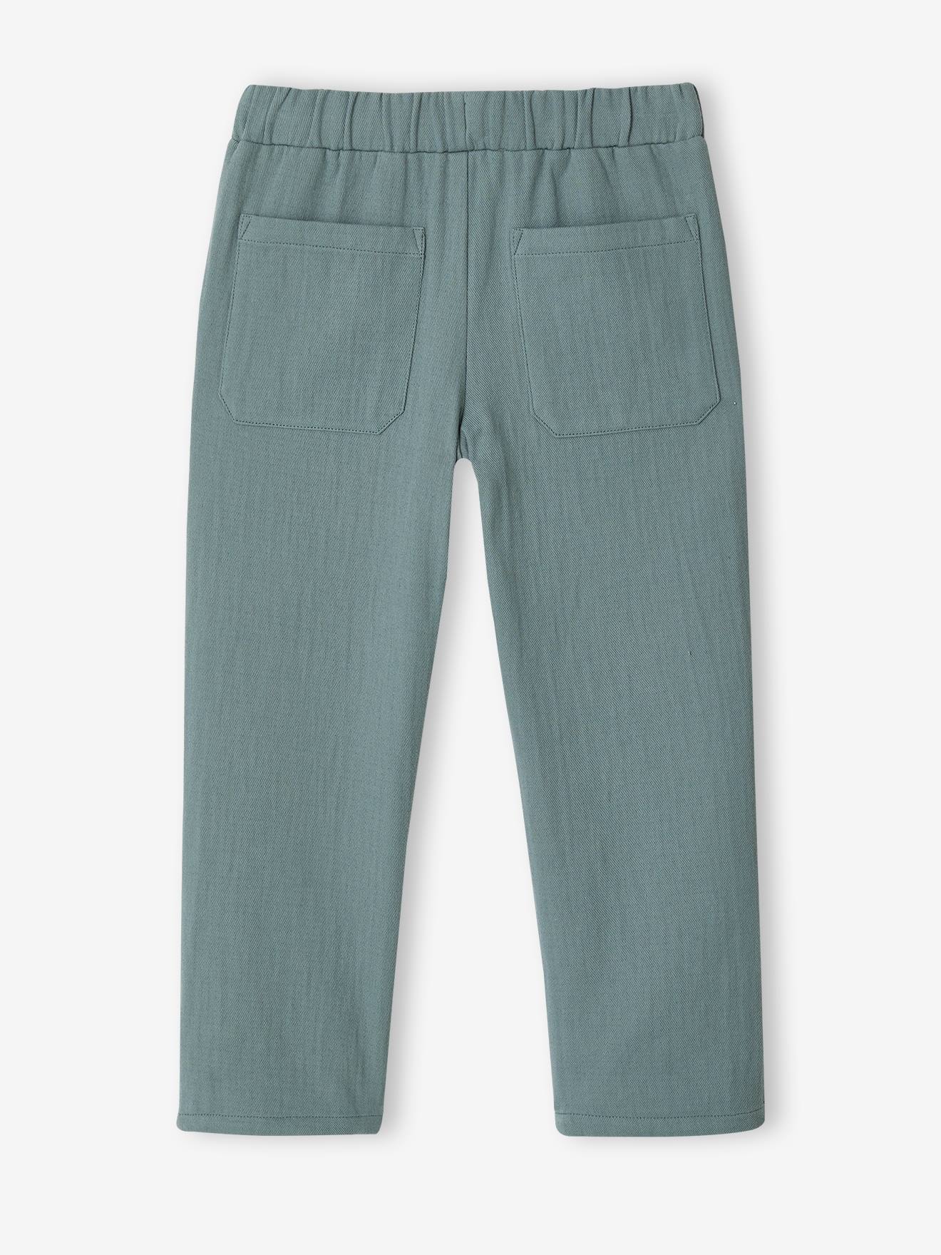 VERTBAUDET Pantalon Sarouel Gaze De Coton Bébé Garçon – Taille Élastiquée Souple