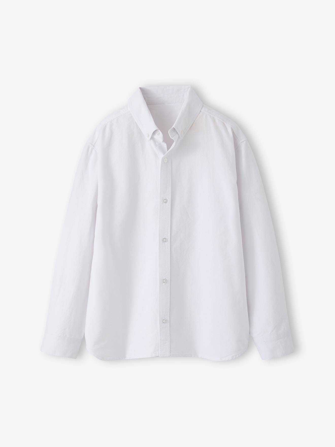 Chemise garon manches longues blanc 19$