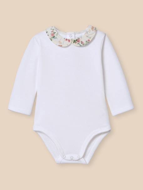 Bébé-Body col en tissu liberty bébé - coton biologique