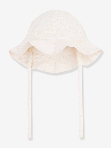 Bébé-Accessoires-Capeline bébé fille popeline Petit Bateau