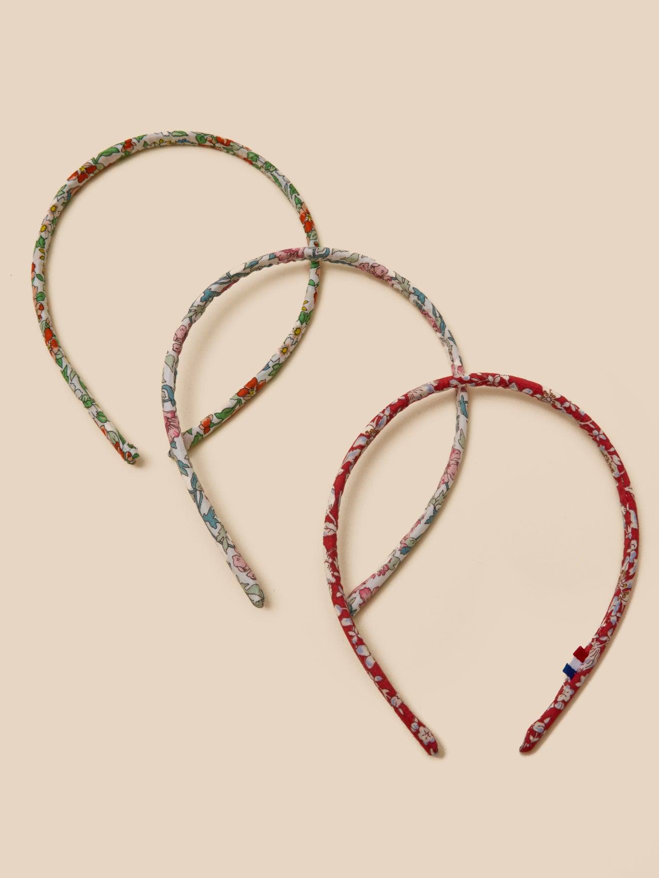 Lot De 3 Fins Serre-ttes Fille En Tissu Liberty Liberty Astell Reece 20 €