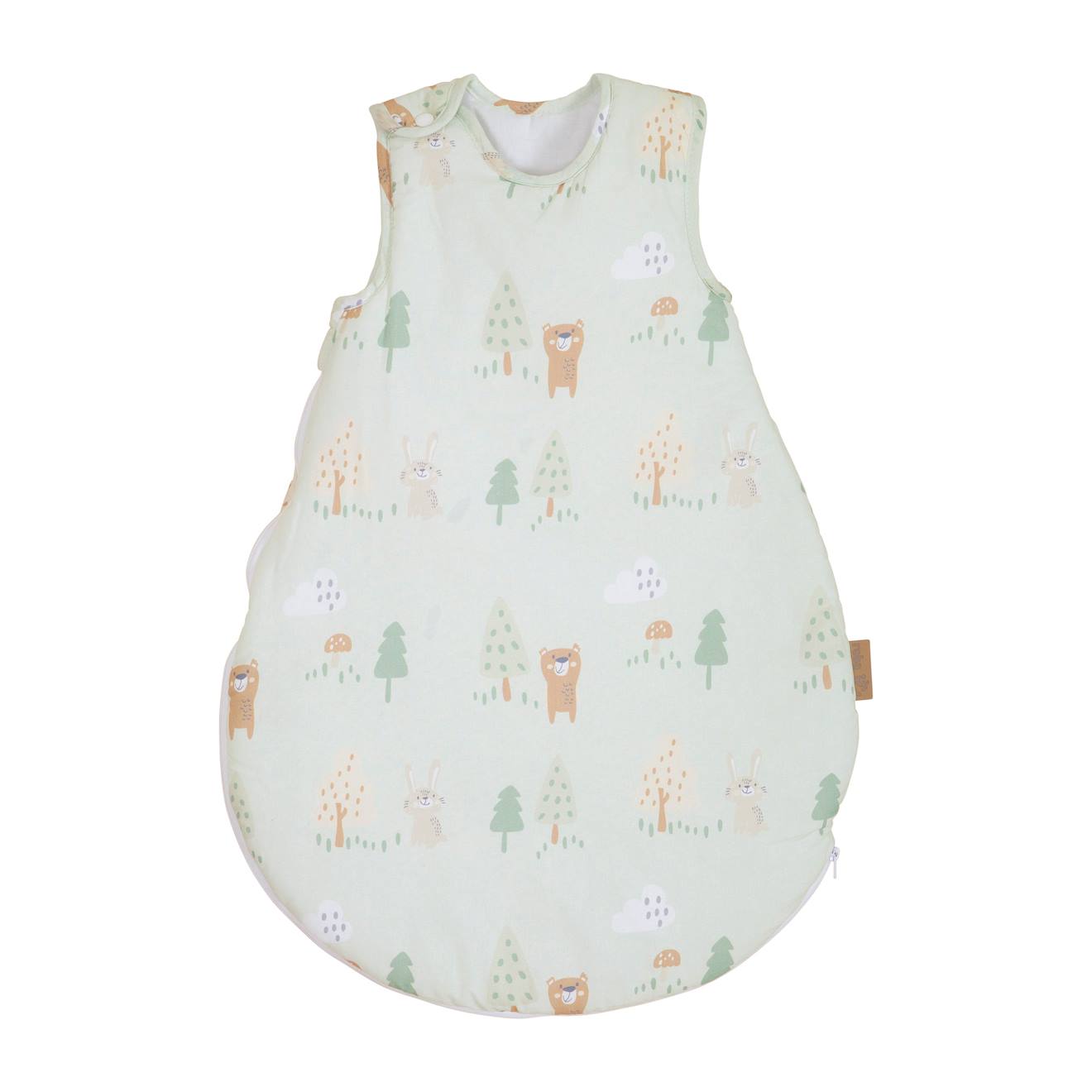 Gigoteuse Sans Manches En Coton Woodland Buddies Vert Pastel