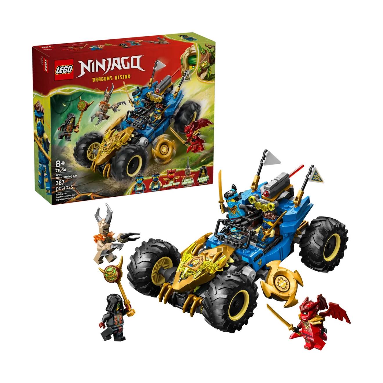 Ninjago la voiture transformable de jay 71856 multicolore