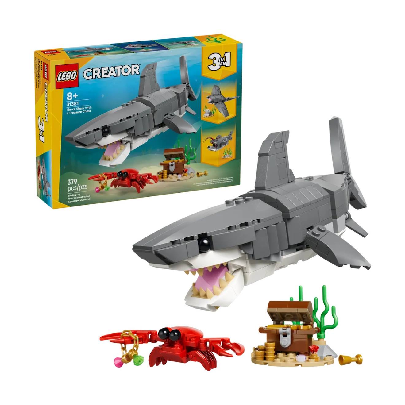 Creator Le Redoutable Requin Et Le Coffre Au Trésor 31381 Multicolore