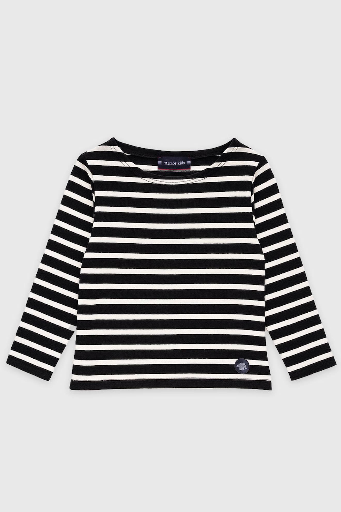 Marinière En Coton Rustique Enfant Suie/etamine