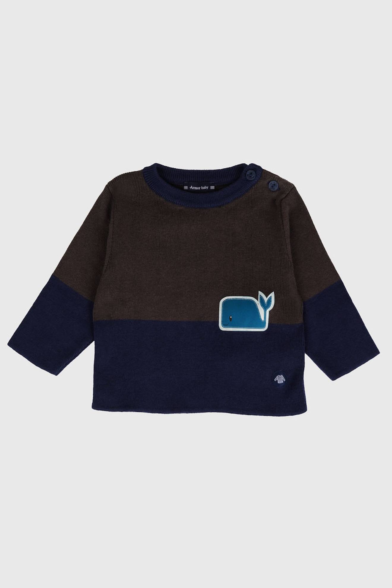 Pull Marin En Coton Et Laine Bb Nine Iron Marine Deep 55 €