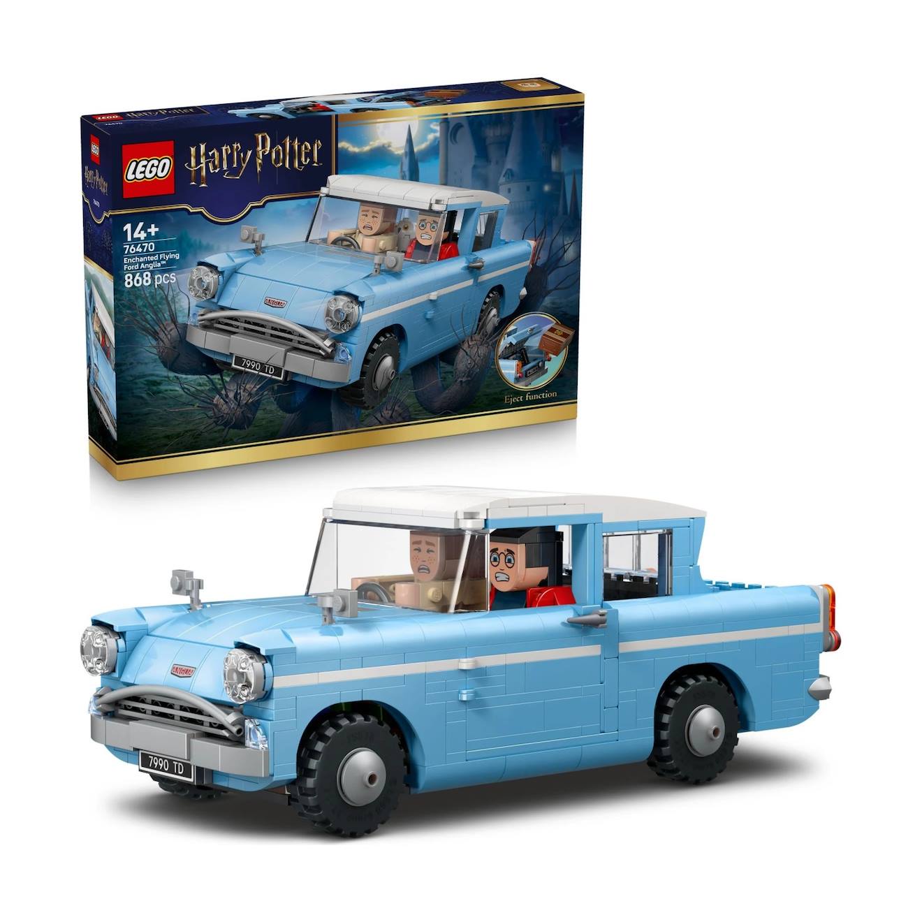 Harry Potter La Ford Anglia Ensorcelée 76470 Multicolore