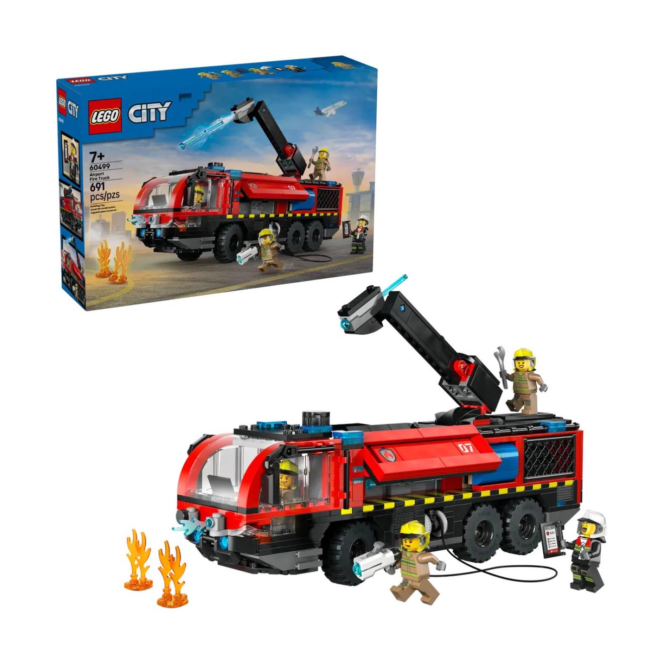 City le camion de pompiers de l'aéroport 60499 multicolore