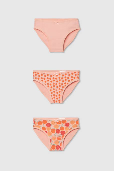 Fille-Pack de 3 culottes en coton imprimé